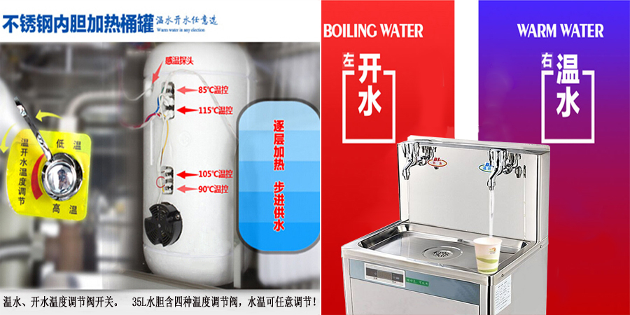 學校溫熱不銹鋼飲水機,東莞直飲水機廠家